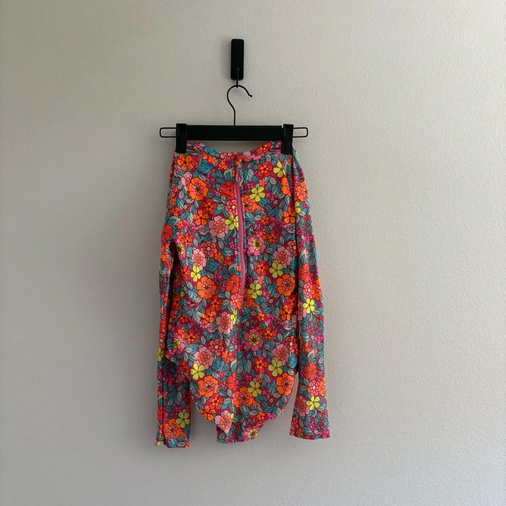 Cat & Jack • Bright‎ Floral Long Sleeve Bathing Suit